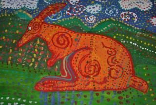 Выставка детских работ «По мотивам австралийских аборигенов»